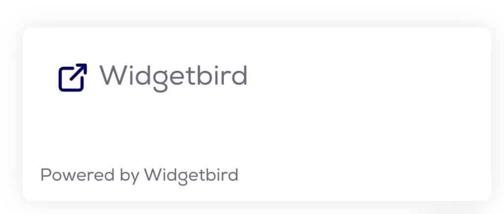 Adding a link to your widget | Widgetbird