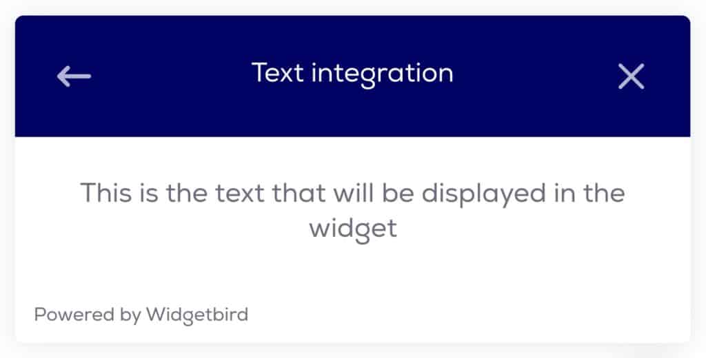 Adding text to your widget | Widgetbird